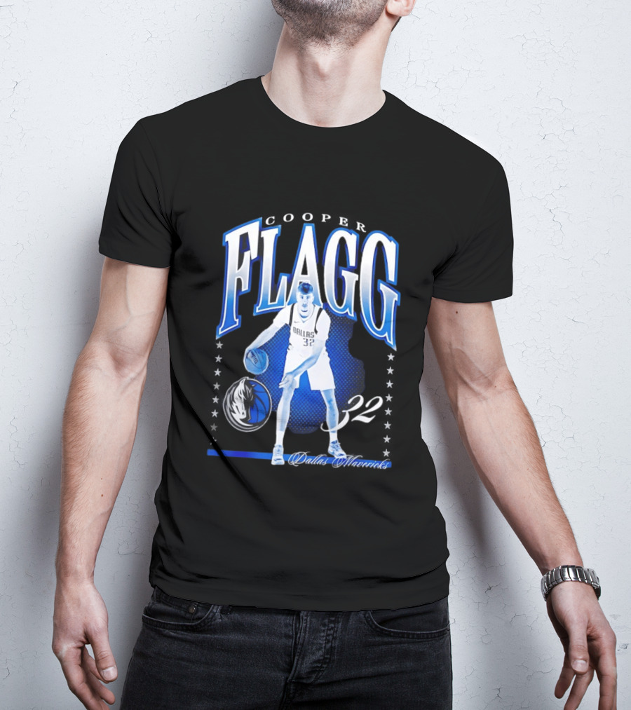 Cooper Flagg Dallas Mavericks 32 Basketball Player Hype T-Shirt