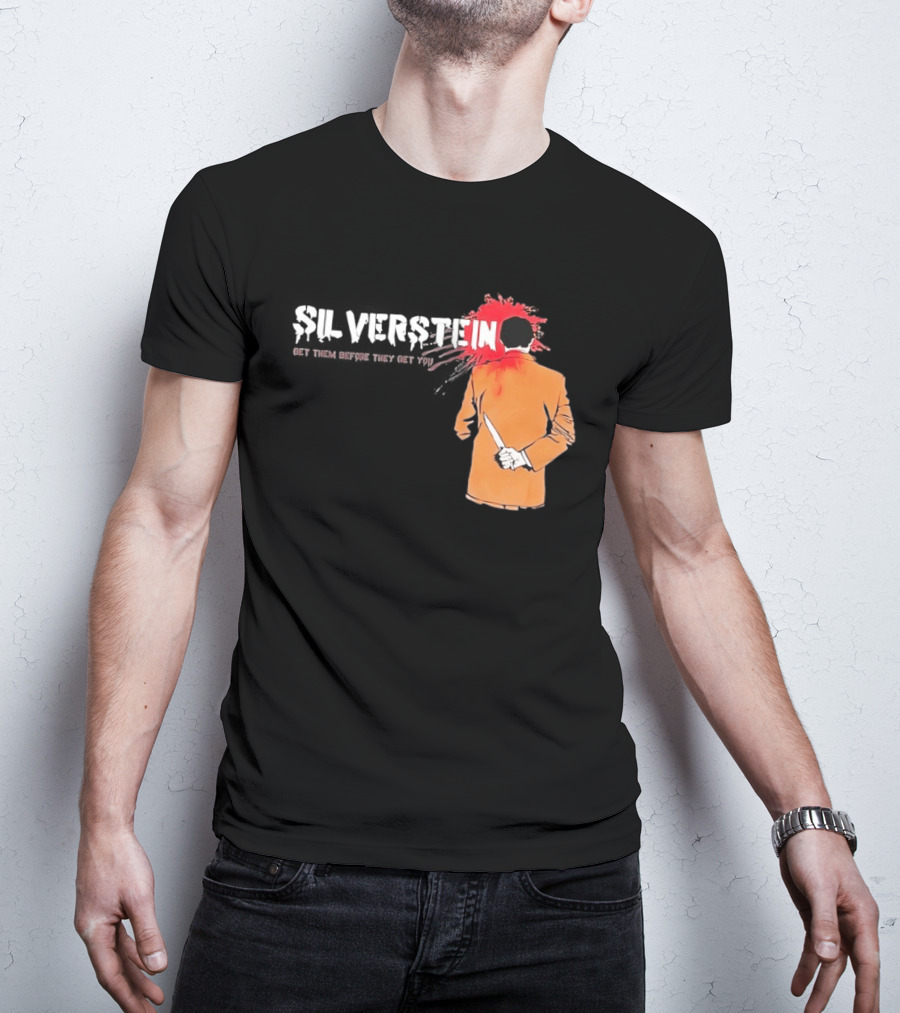 Silverstein Get Them Before They Get You Knife And Bloodstain T-Shirt