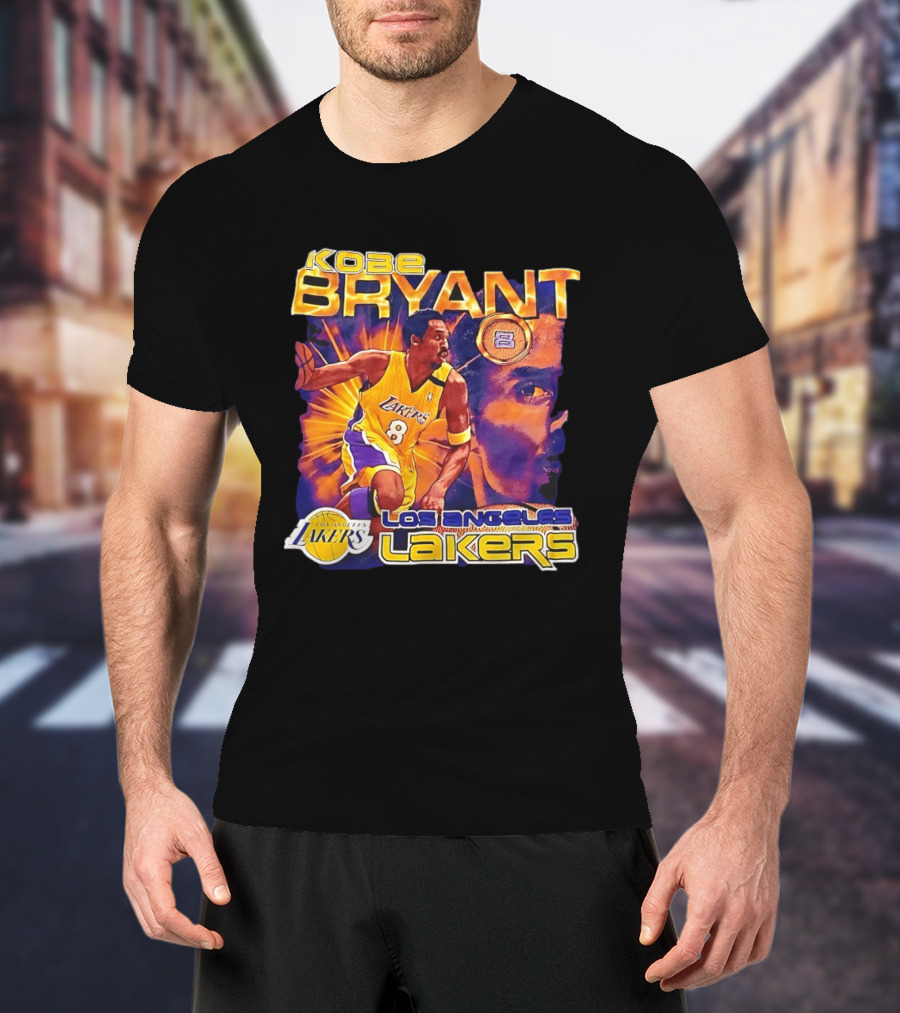 Kobe Bryant Los Angeles Lakers 8 Coin Lakers T-Shirt