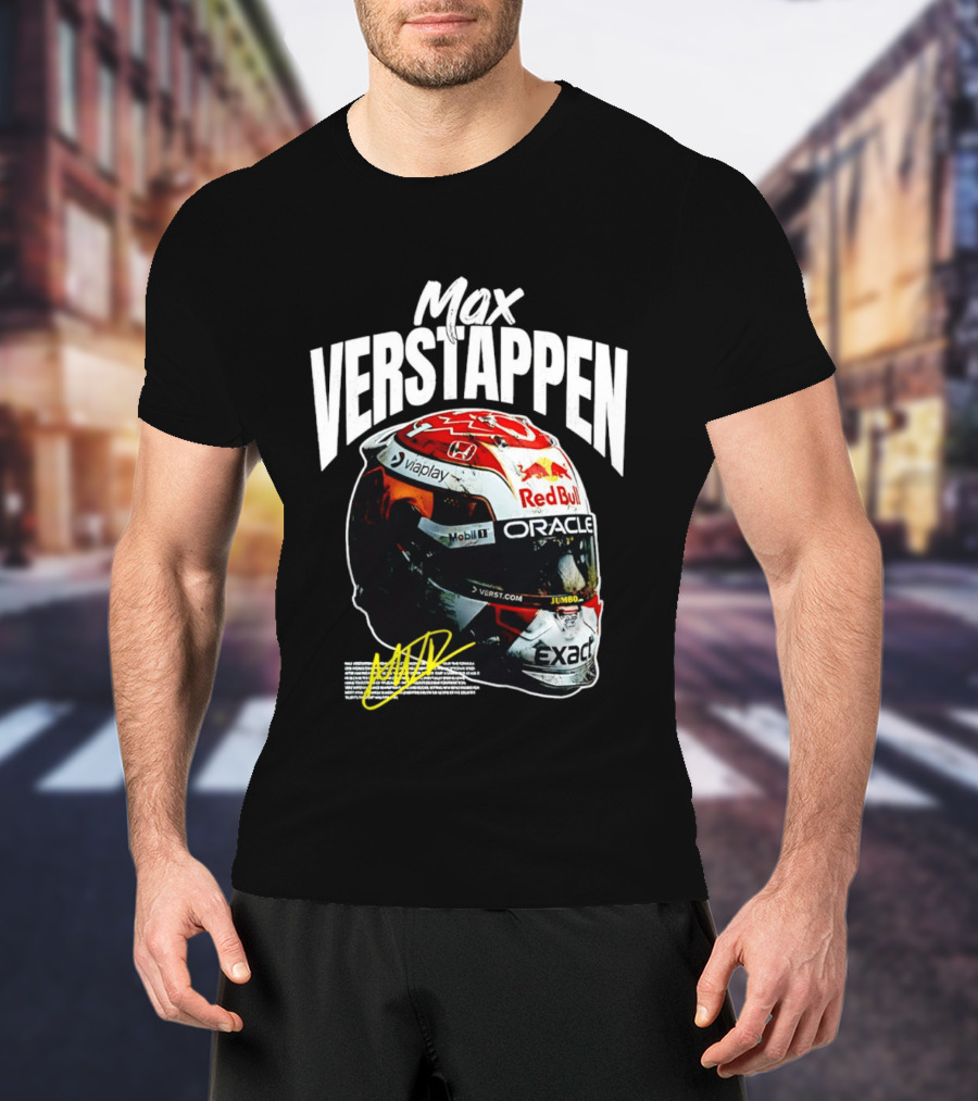 Max Verstappen Red Bull Oracle Racing Helmet T-Shirt