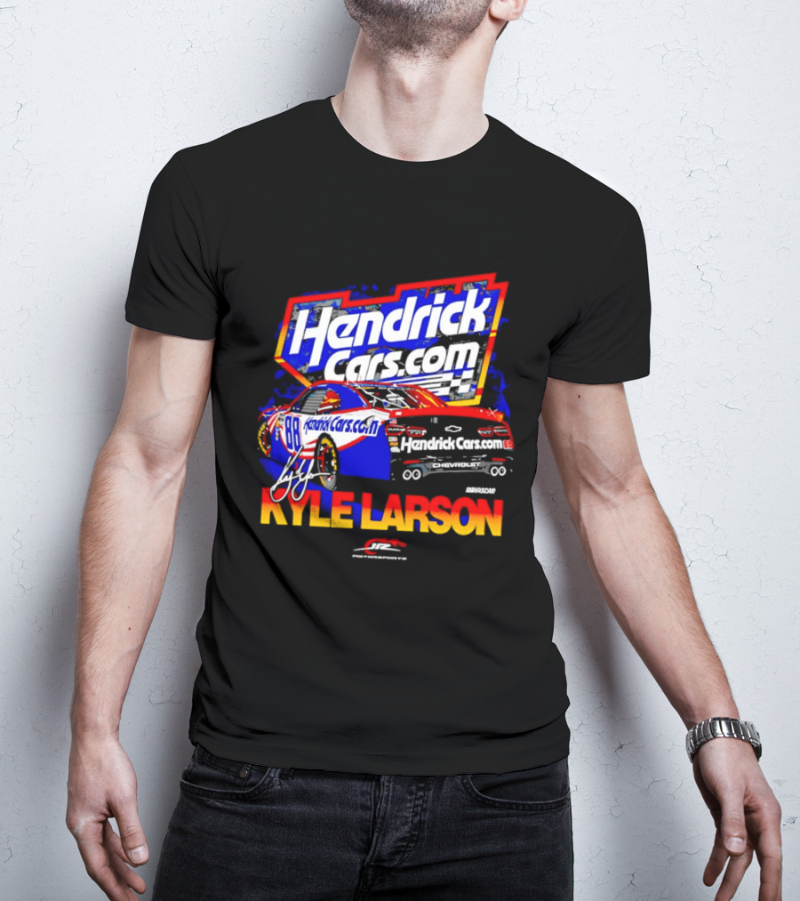Kyle Larson HendrickCars.com No 88 Chevrolet Camaro SS Racing T-Shirt