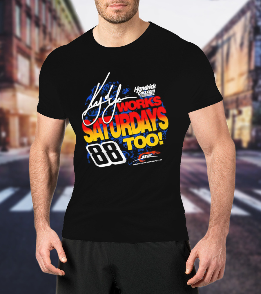 Kyle Larson JR Motorsports Saturdays Too No 88 Chevrolet Camaro SS T-Shirt