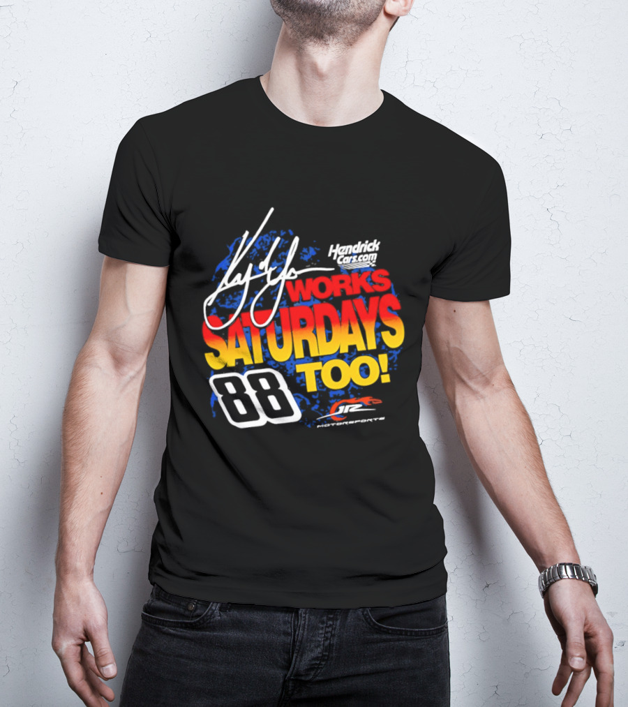 Kyle Larson JR Motorsports Saturdays Too No 88 Chevrolet Camaro SS T-Shirt