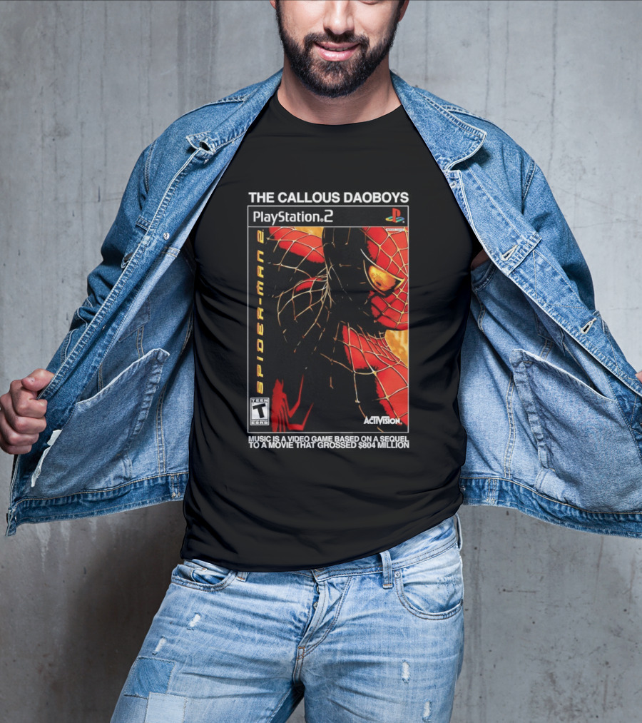 The Callous Daoboys PlayStation Spider Man 2 Activision Video Game Sequel T-Shirt
