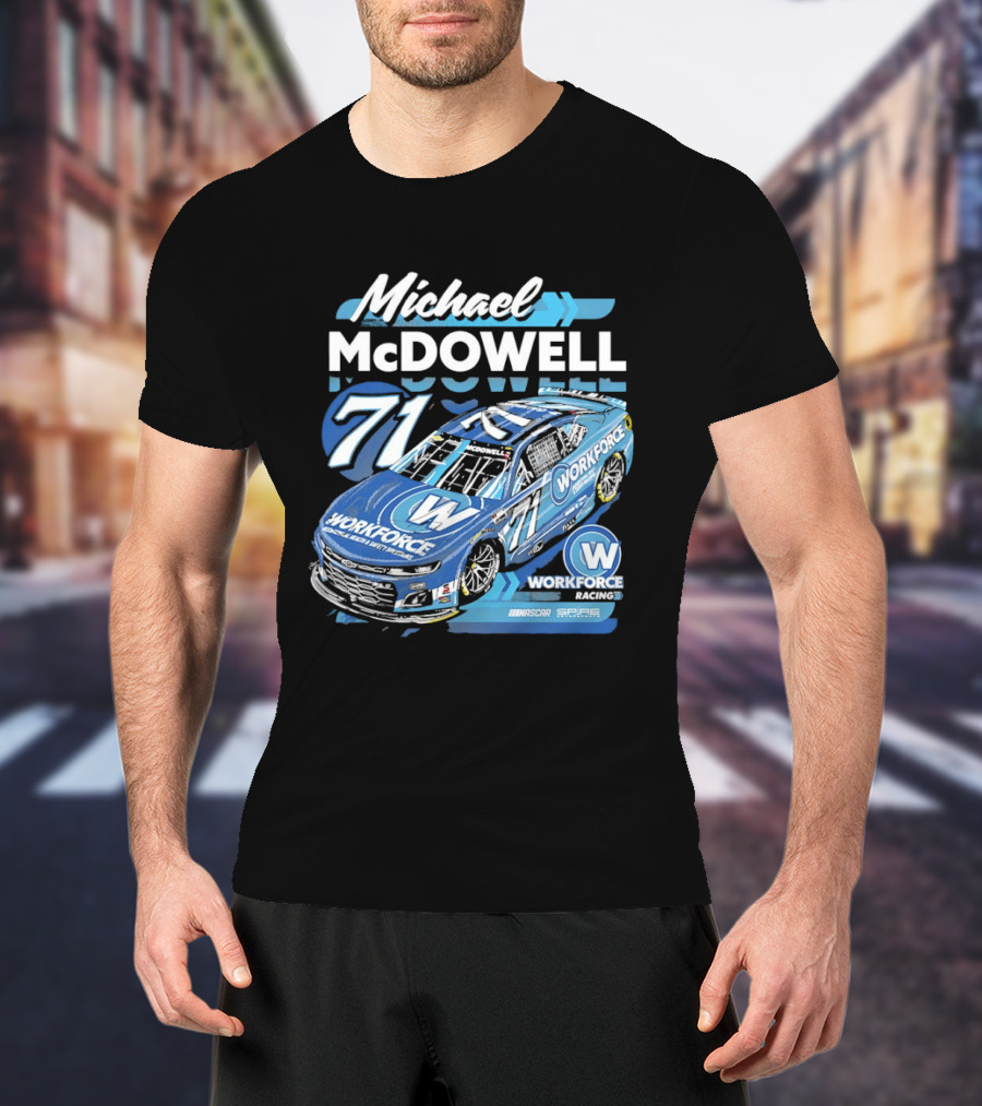 Michael McDowell 71 Workforce NASCAR Spire Motorsports Chevrolet Camaro ZL1 T-Shirt