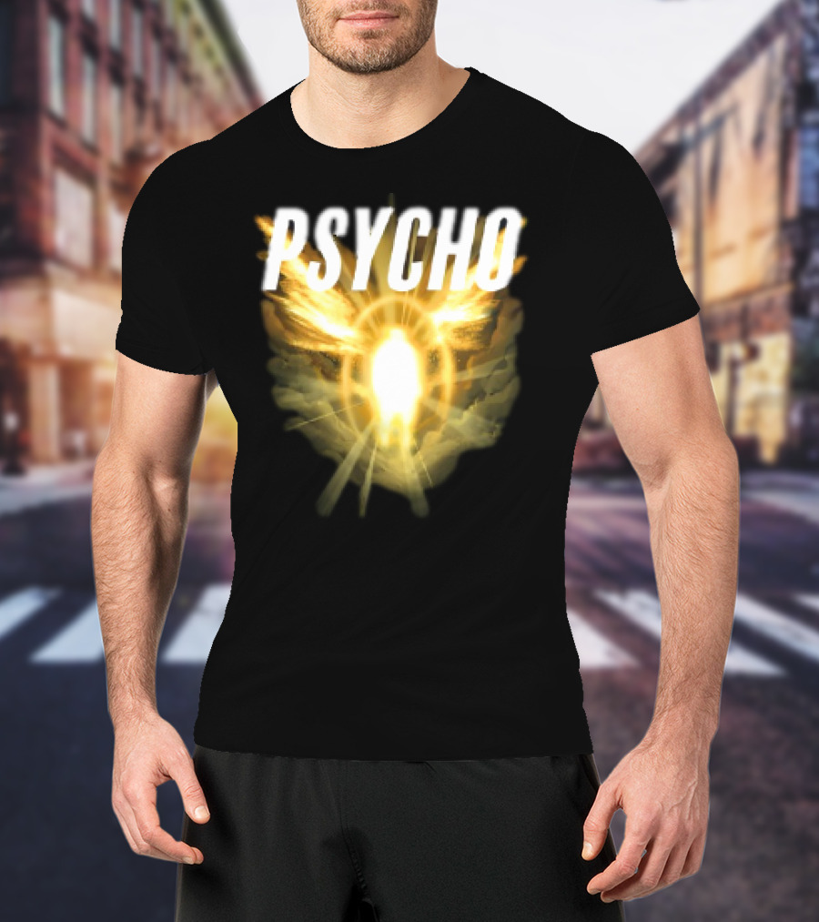 Psycho Sacred Light Angel Aesthetic T-Shirt