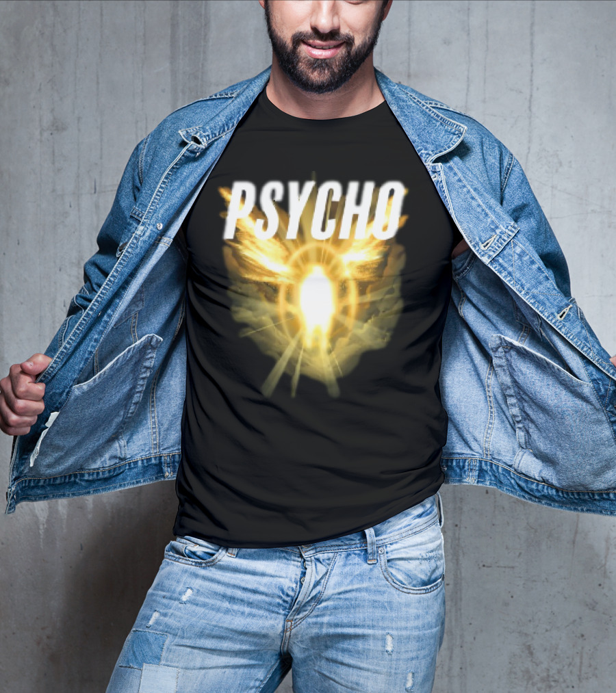 Psycho Sacred Light Angel Aesthetic T-Shirt