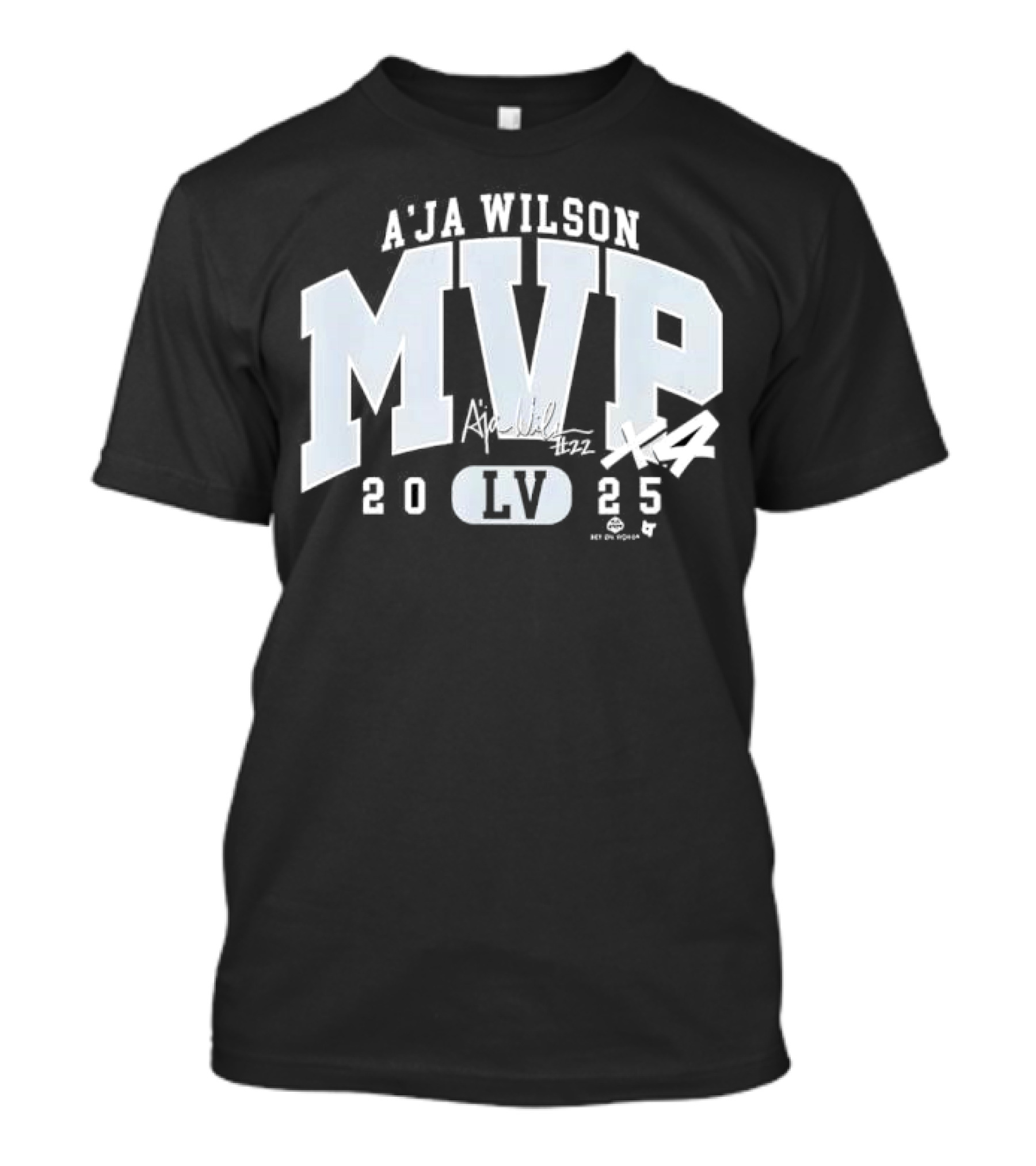 A'ja Wilson MVP 2025 LV Basketball Signature T-Shirt