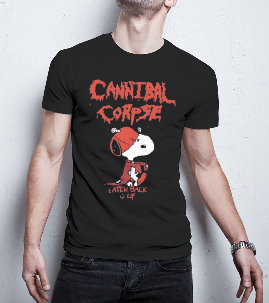 Cannibal Corpse Eaten Back To Life Snoopy Parody T-Shirt