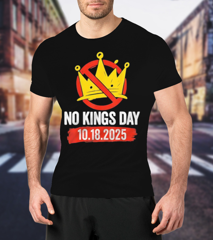 No Kings Day 10.18.2025 Crown Symbol T-Shirt