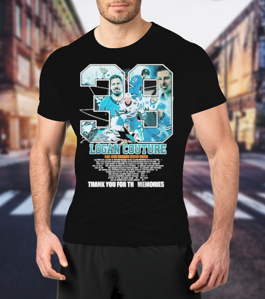 Logan Couture San Jose Sharks 2009 2025 Hockey Memories Thank You T-Shirt