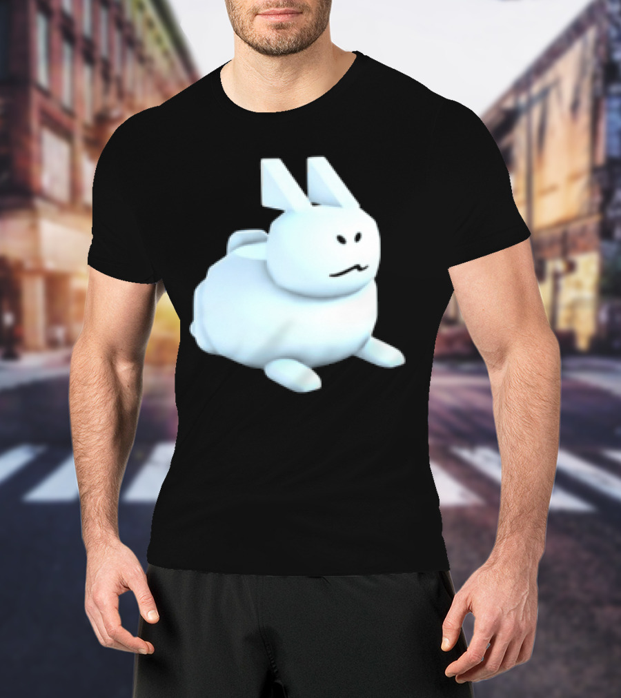 Reel Rebels Gubby Roblox Cute White Rabbit T-Shirt