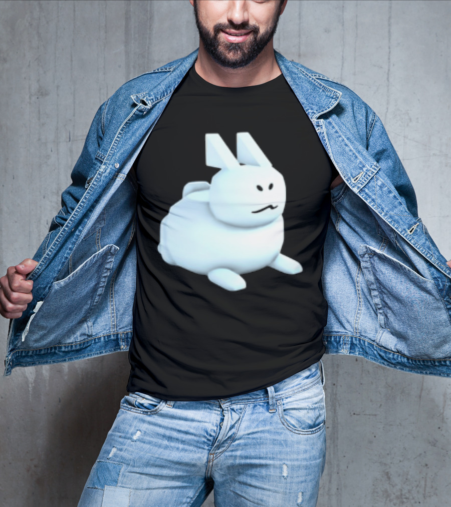Reel Rebels Gubby Roblox Cute White Rabbit T-Shirt