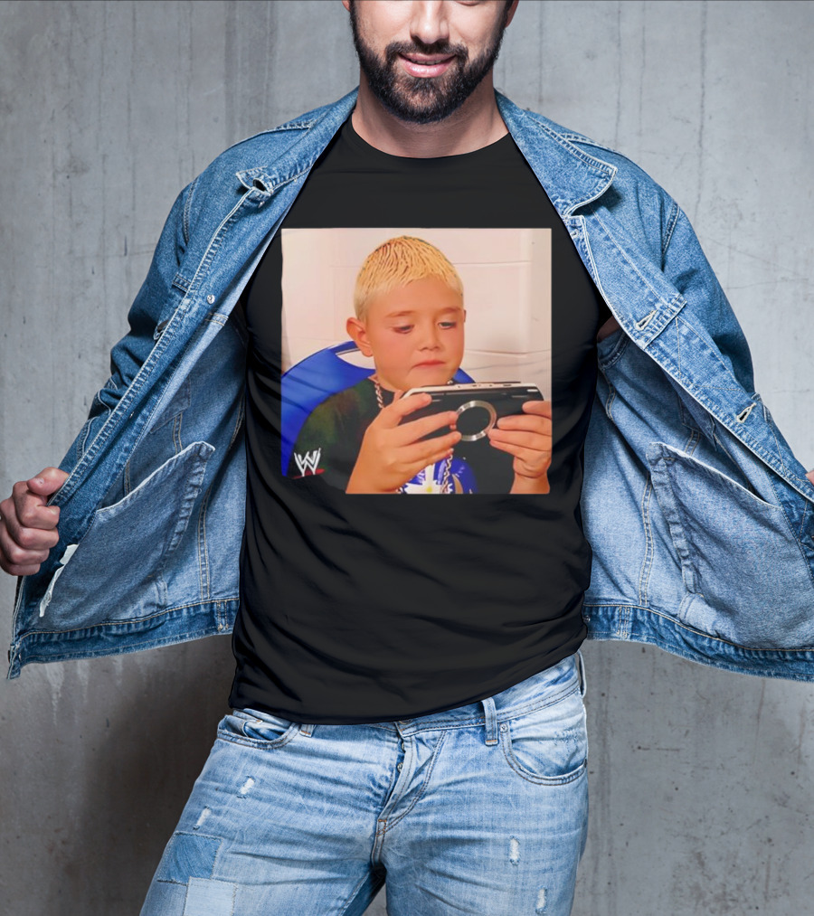 Dominik Mysterio Young WWE Star Playing PSP T-Shirt