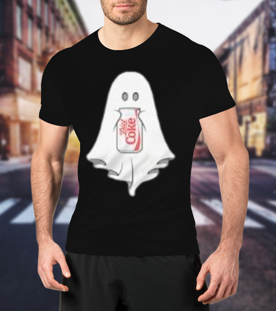 Ghost Drinking Diet Coke Can T-Shirt