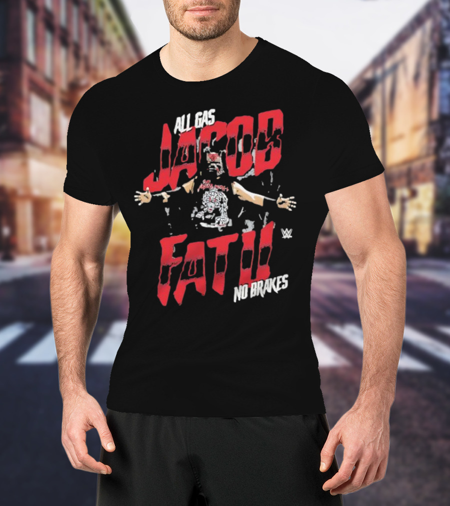 Jacob Fatu All Gas No Brakes Wrestling WWE Style T-Shirt