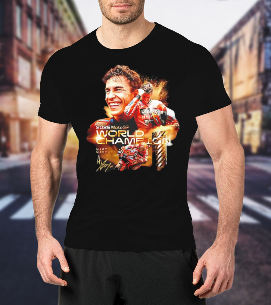2025 MotoGP World Champion Marc Márquez Signature T-Shirt