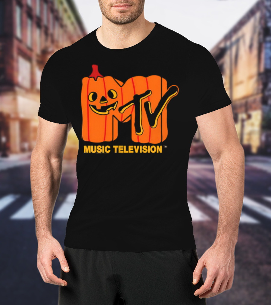 MTV Music Television Pumpkin Halloween T-Shirt