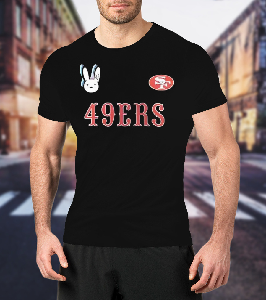 San Francisco 49ers Bad Bunny Super Bowl Lx Signature Bunny Mascot 49ers SF T-Shirt