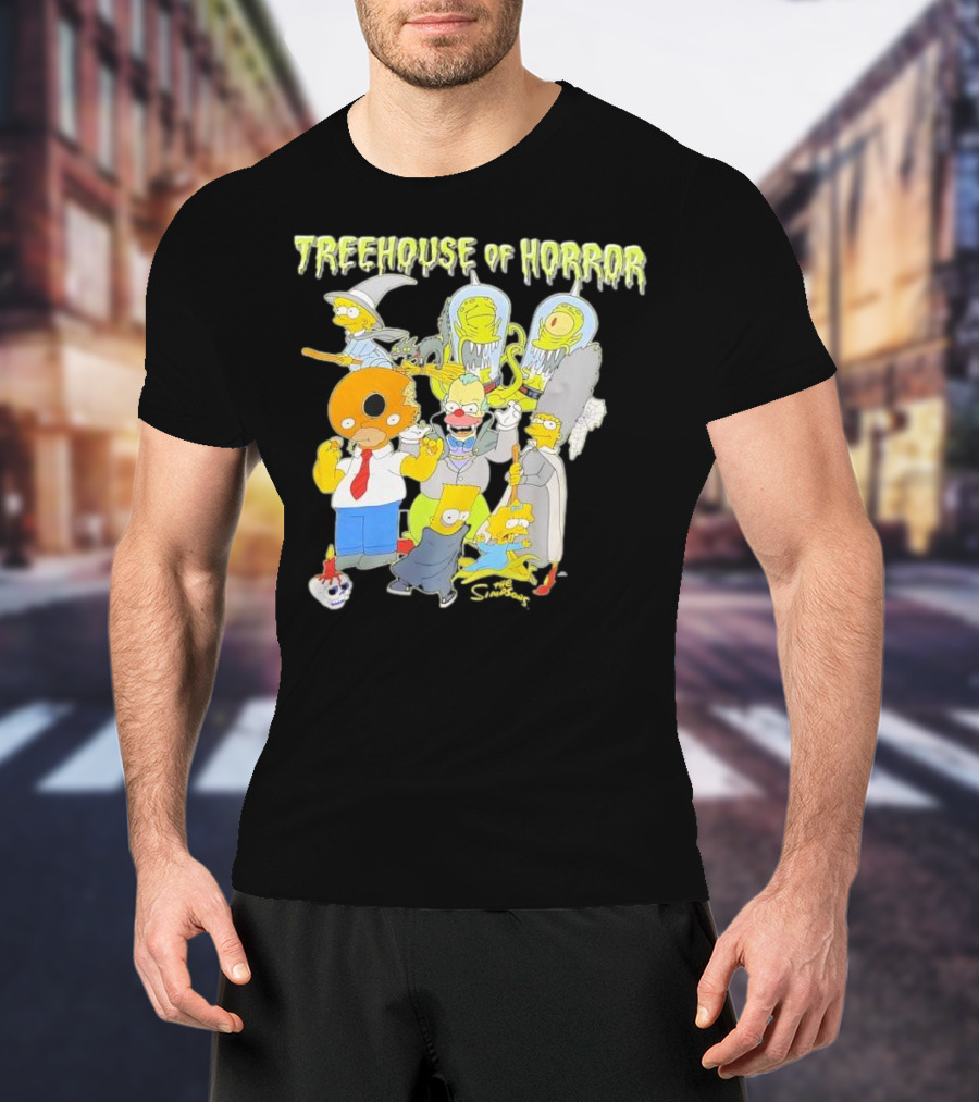 The Simpsons Treehouse Of Horror Characters Halloween Compilation T-Shirt