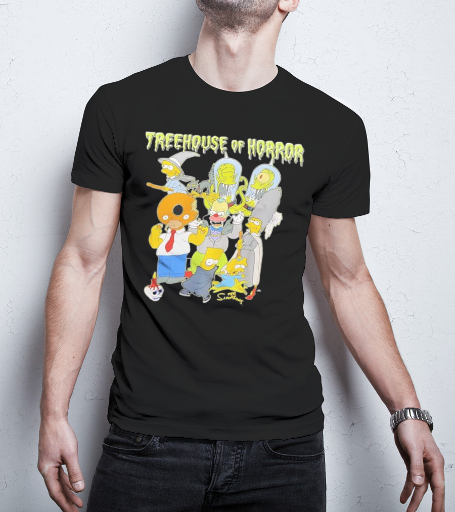 The Simpsons Treehouse Of Horror Characters Halloween Compilation T-Shirt