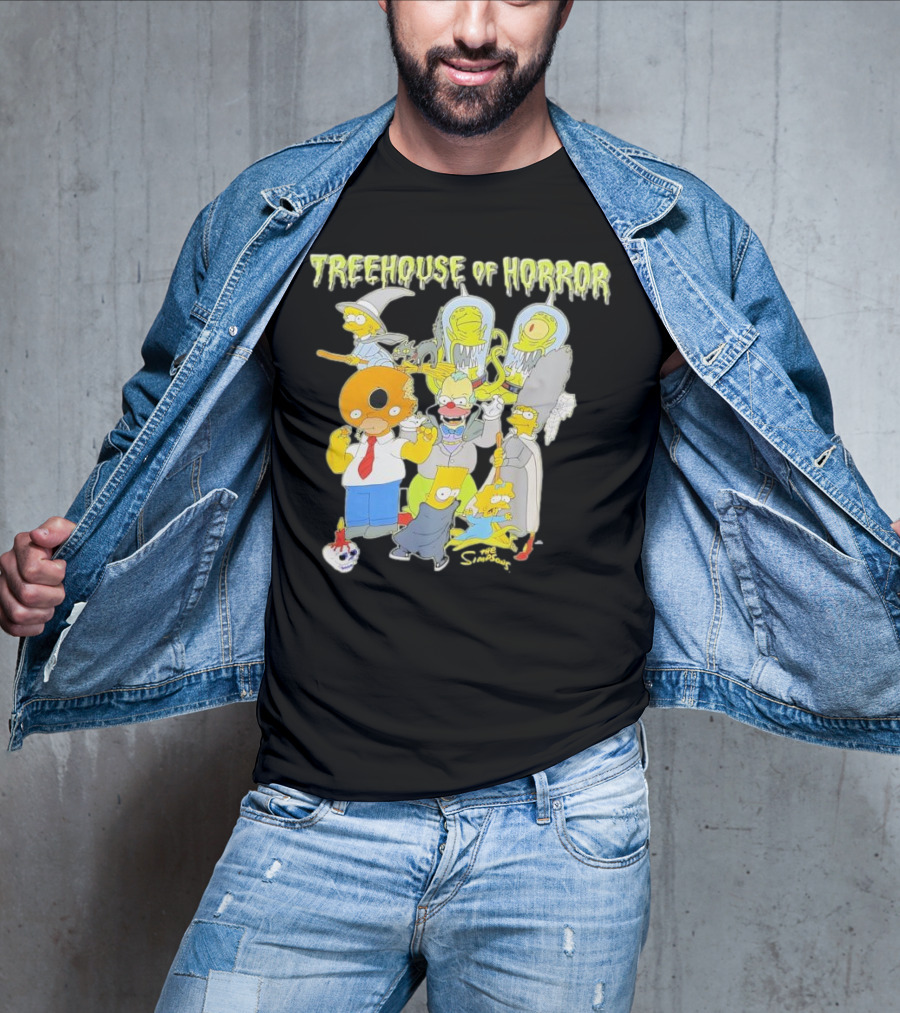 The Simpsons Treehouse Of Horror Characters Halloween Compilation T-Shirt
