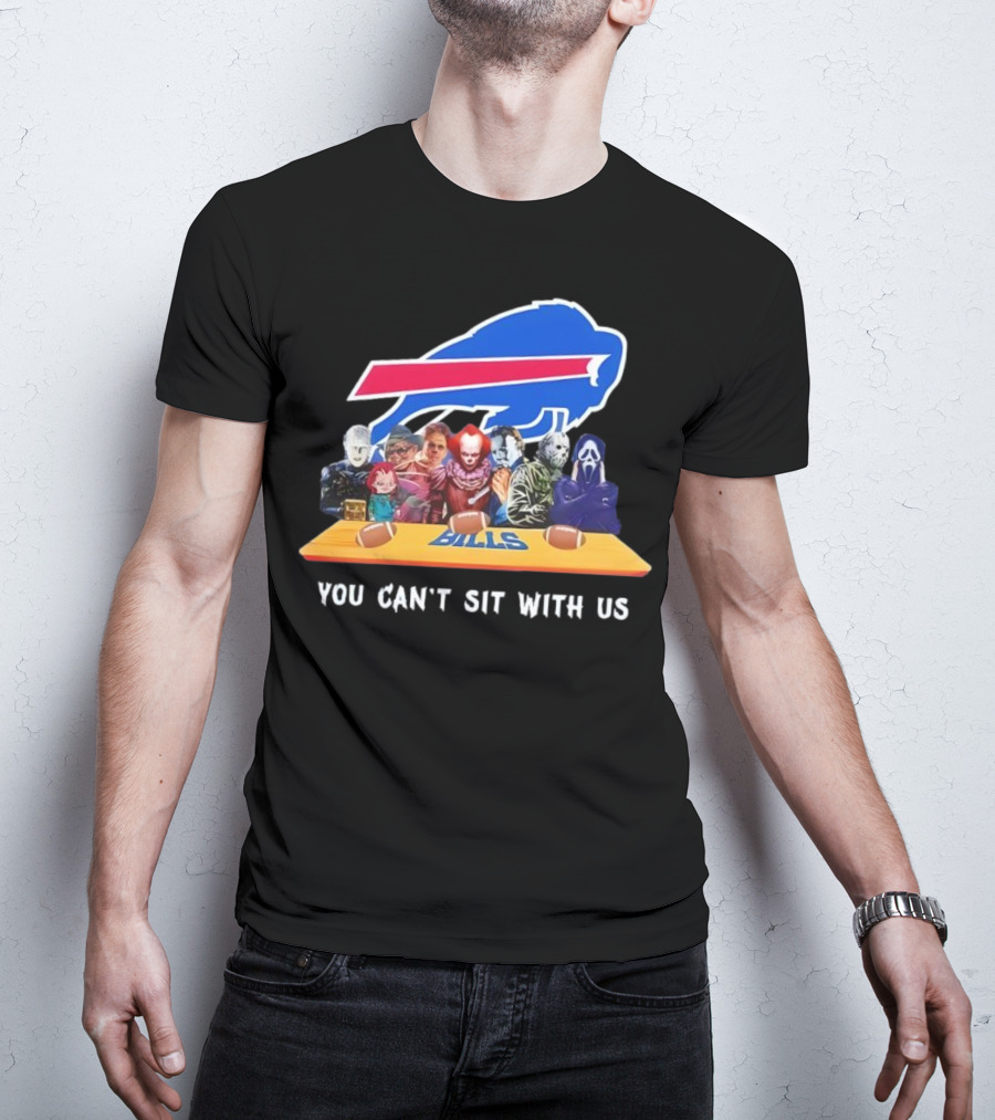 Buffalo Bills Horror Crossover Halloween You Can't Sit With Us T-Shirt