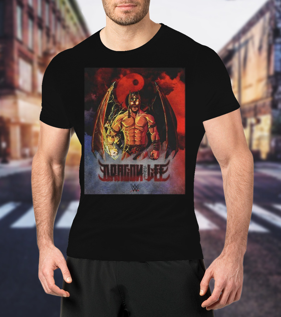 Dragon Lee WWE Superstar Wrestling Persona Artwork T-Shirt