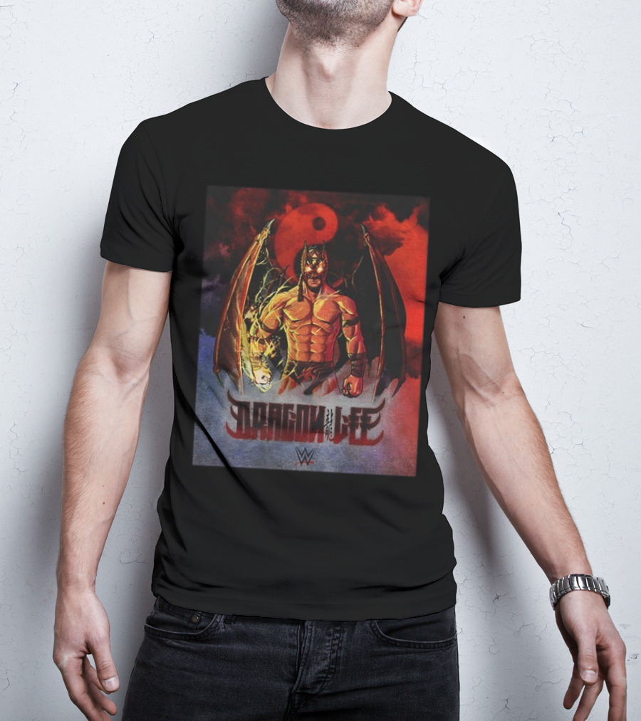 Dragon Lee WWE Superstar Wrestling Persona Artwork T-Shirt