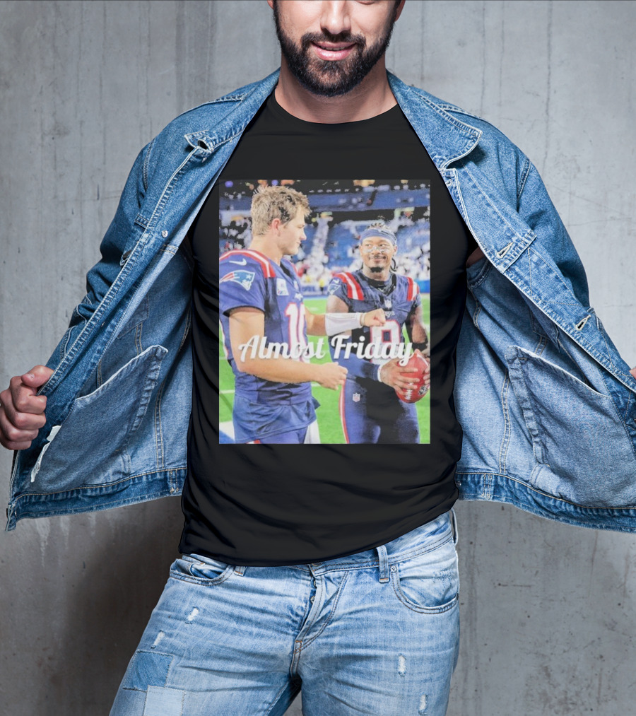 Almost Friday Drake Maye Stefon Diggs Football Moment T-Shirt