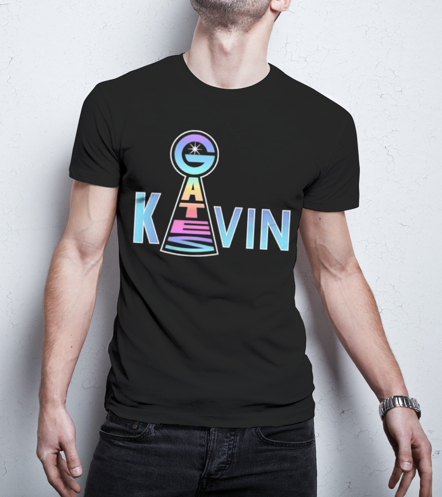 Kevin Gates Keyhole Gradient Text Art T-Shirt
