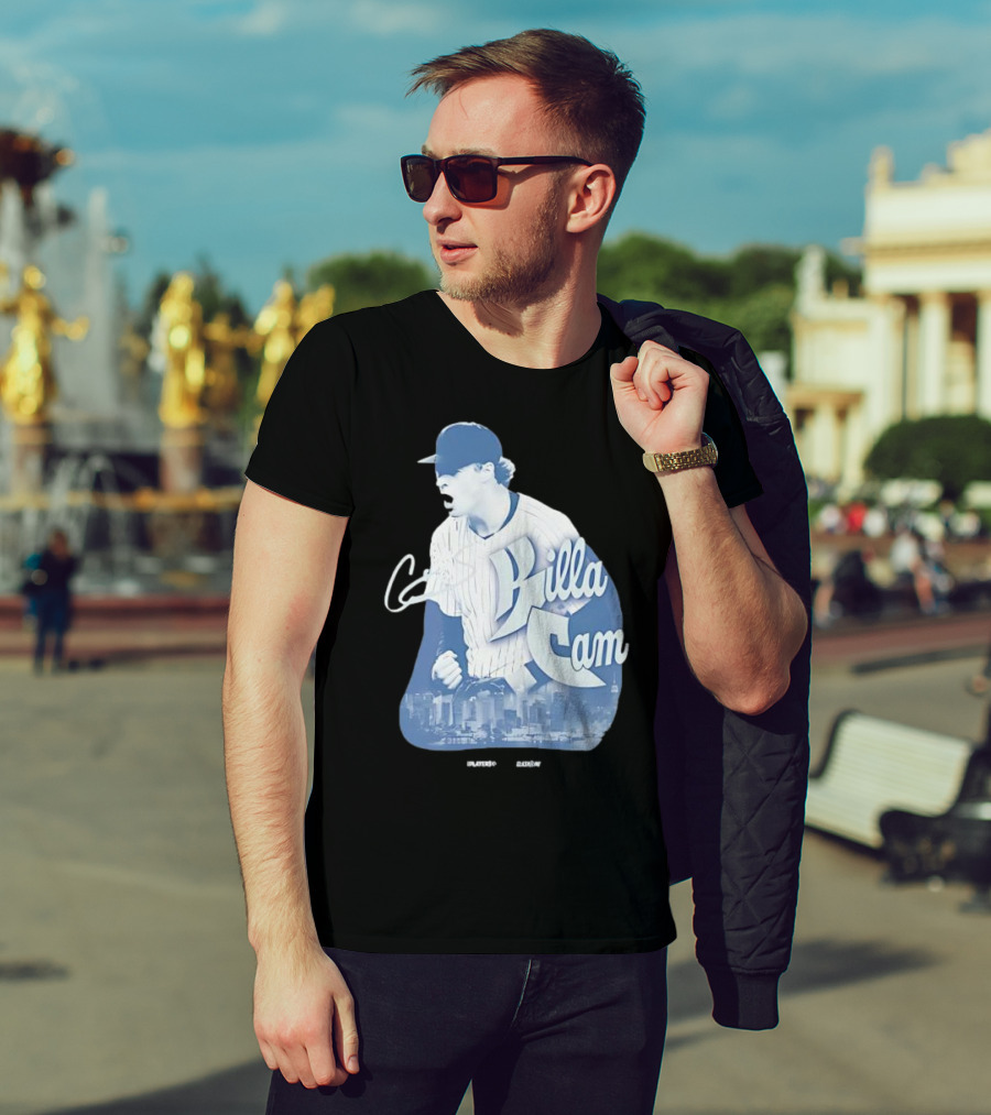 Killa Cam New York Yankees Cityscape Pitcher Style T-Shirt