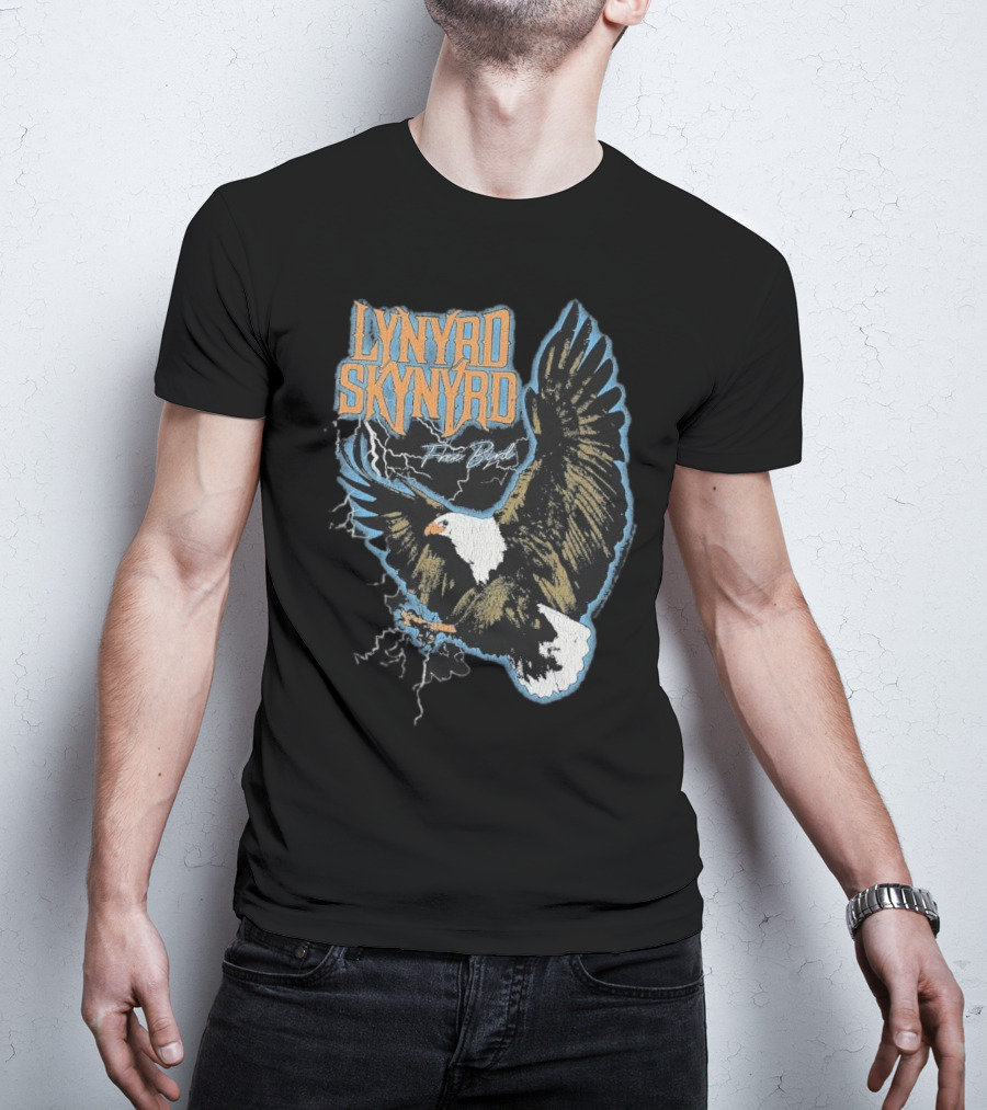 Lynyrd Skynyrd Free Bird Lightning Eagle Vintage Style T-Shirt