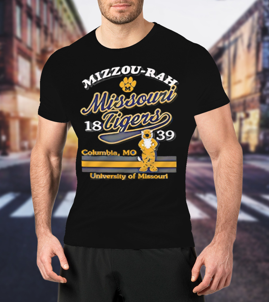 Mizzou Rah Truman Paw Missouri Tigers 1839 Columbia MO University Of Missouri T-Shirt