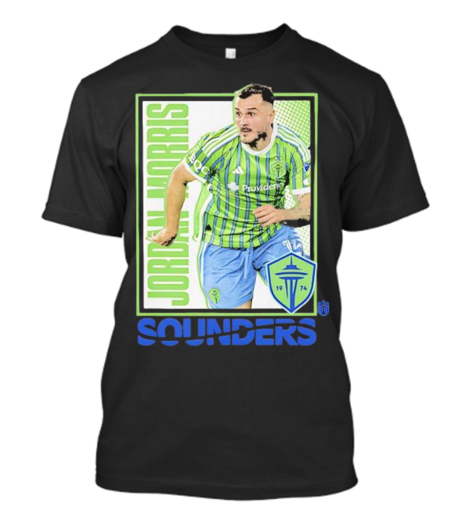 Seattle Sounders FC Jordan Morris 1974 Providence Ultras Image T-Shirt