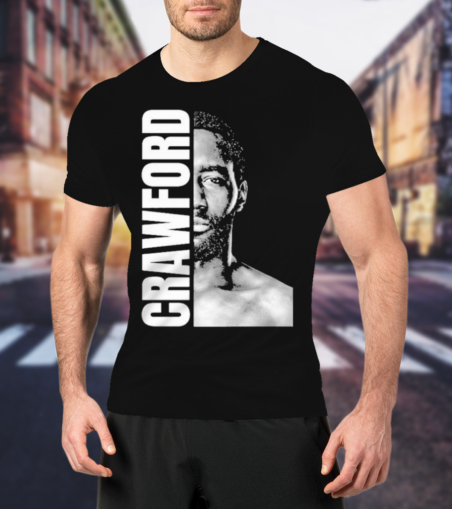Crawford Face Of Boxing Terence Black And White Style T-Shirt