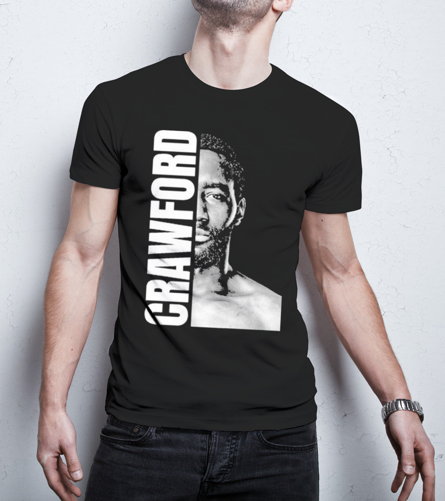 Crawford Face Of Boxing Terence Black And White Style T-Shirt