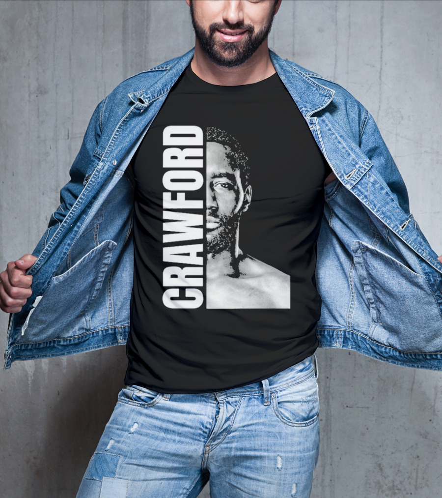 Crawford Face Of Boxing Terence Black And White Style T-Shirt