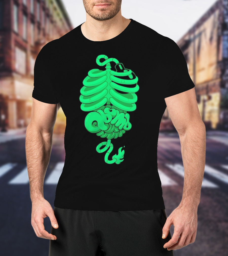 Qbomb Labs Neon Ribcage Gut Bomb T-Shirt