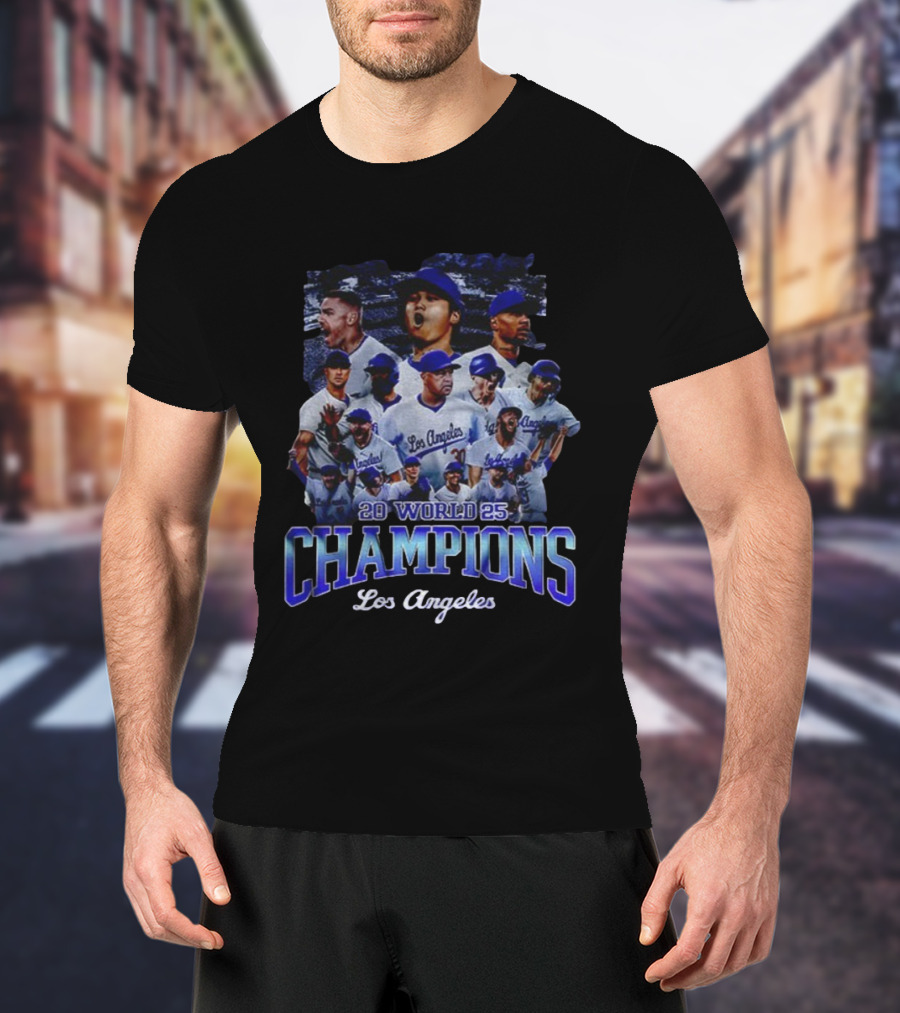 2025 World Champions Los Angeles Dodgers Back To Back Champions T-Shirt