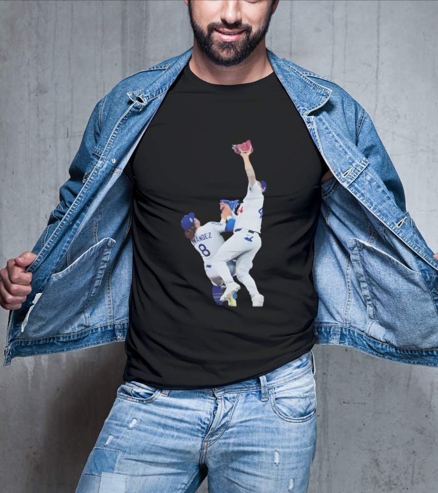 Andy Pages Hernandez Los Angeles Dodgers World Series Game 7 Catch Iconic Play T-Shirt
