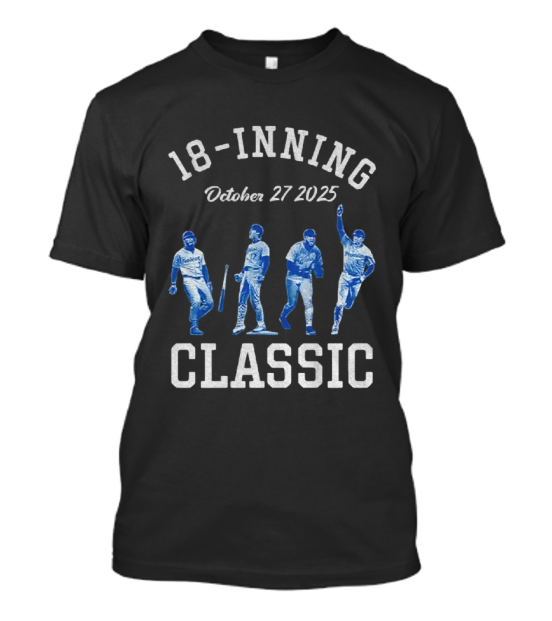 18-Inning Classic October 27 2025 Los Angeles Dodgers MLB World Champions T-Shirt