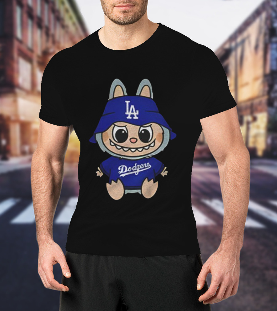 Funny Labubu Los Angeles Dodgers World Series 2025 Champions Meme T-Shirt