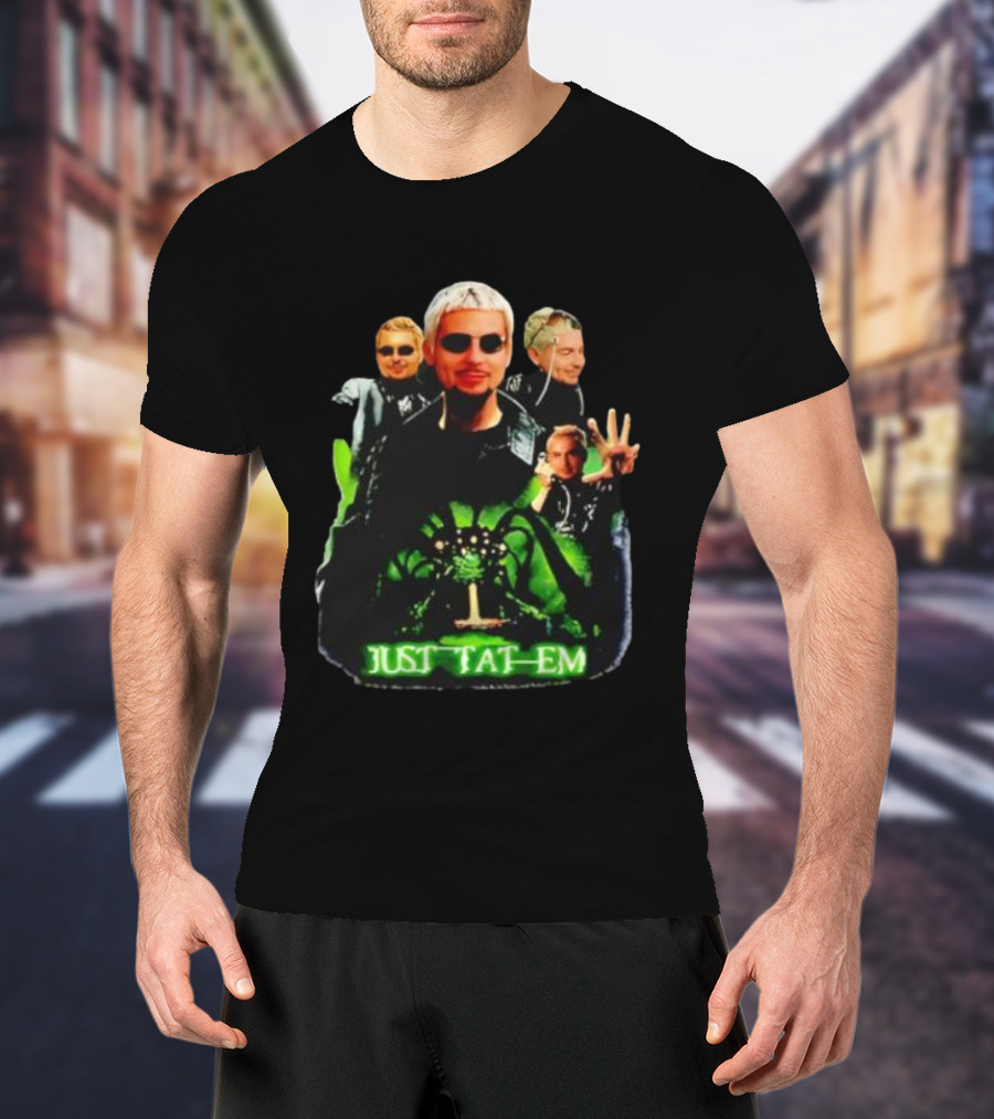 Justin Barona Just Tat Em Matrix Parody 90s Pop Culture T-Shirt