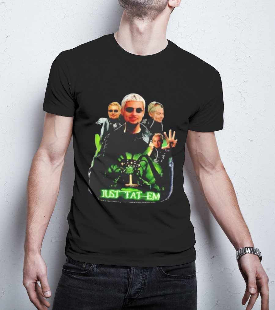 Justin Barona Just Tat Em Matrix Parody 90s Pop Culture T-Shirt