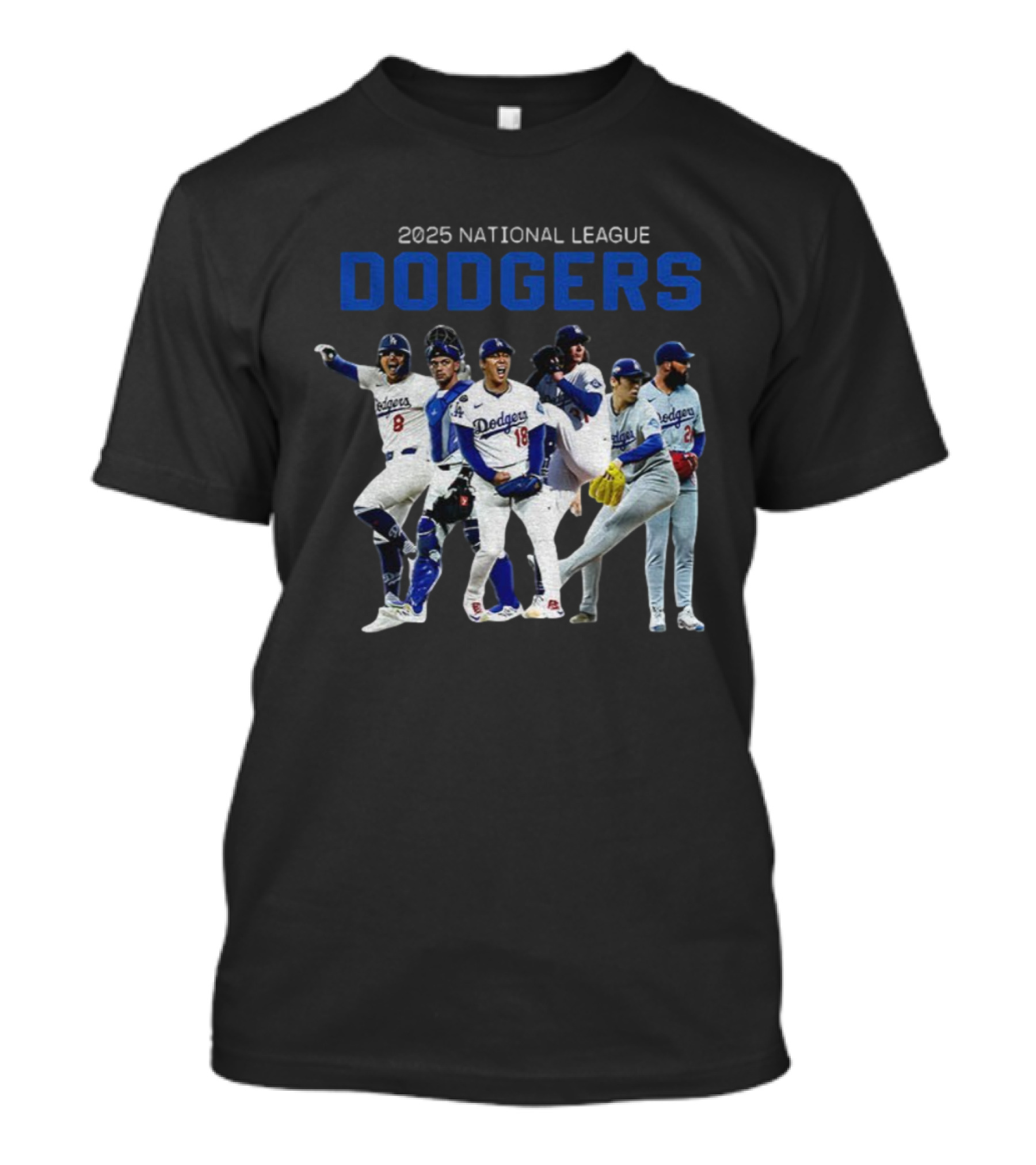 2025 National League Dodgers Champions Players T-Shirt