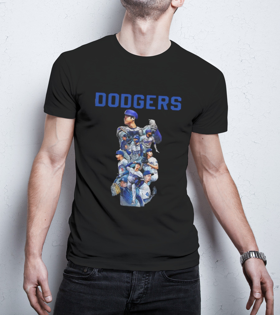 Los Angeles Dodgers 2025 World Series Champions Players Cartoon T-Shirt