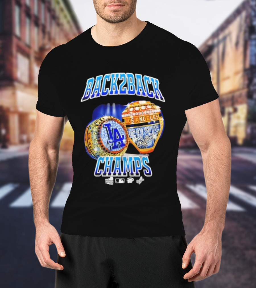 Back2Back Champs Los Angeles Dodgers 2020 World Series Rings T-Shirt