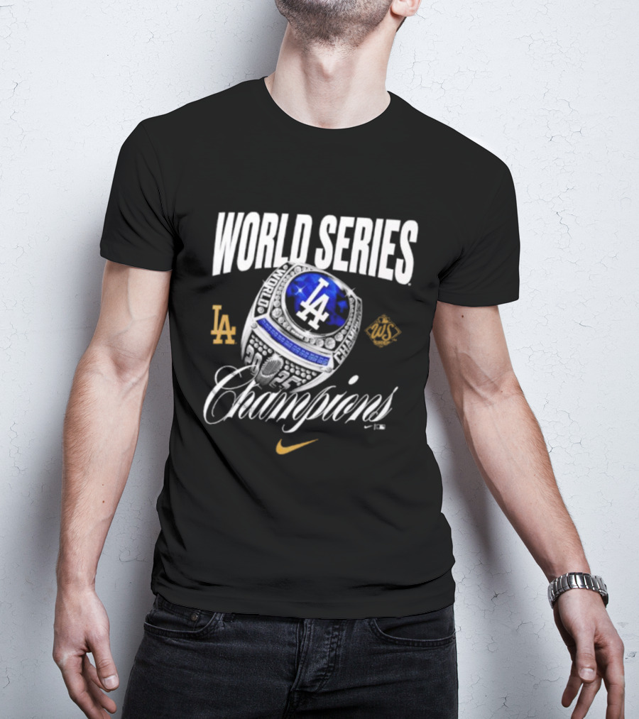 Los Angeles Dodgers Nike World Series Champions Ring 2025 T-Shirt