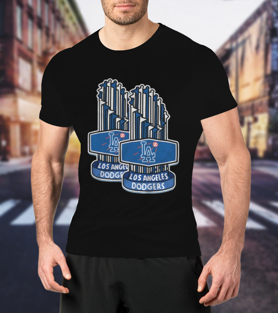 Los Angeles Dodgers MLB World Series Champions Trophy 2025 T-Shirt